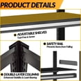thumbnail image 5 of Metal Garage Storage Shelves Heavy Duty Shelving Unit 5 Tier Steel Adjustable Organizing Shelves 2500 LBS Capacity  Shelving Ideal for Garage Tote Basement Pantry Outdoor, 71”H*36”W*16”D, 5 of 16