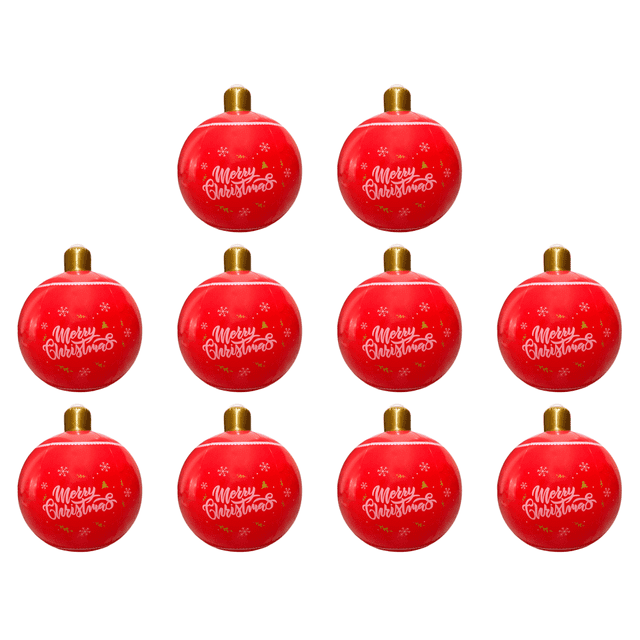 Navidad Inflable PVC 24 Pulgadas Decorada Al Aire Libre () Roja
