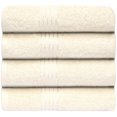 thumbnail image 5 of RUVANTI Bath Towels 4 Pcs (27x54 Inch, Cream) 100% Cotton Extra Large Bathroom Towel Set. Super Soft, Highly Absorbent, Quick Dry, Lightweight & Washable Luxury Towels for Bathroom, Home, Spa, Hotel., 5 of 10