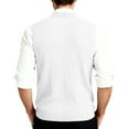 thumbnail image 4 of Resicozy Men's Sleeveless Sweater Vest V-Neck Casual Knit Button Down Solid Color Cardigan Vest White 4XL, 4 of 7