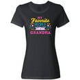 thumbnail image 3 of Inktastic My Favorite People Call Me Grandma with Flowers Women's T-Shirt, 3 of 5