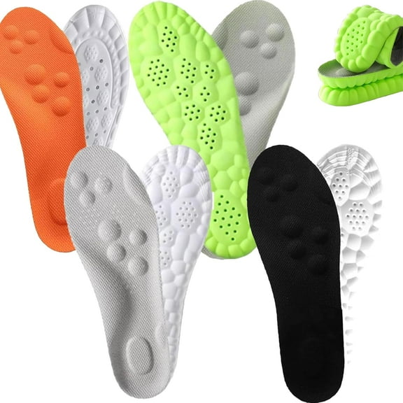 Footstr Insoles, 2025 Upgraded Arch Support Shoe Inserts for Heel Pain Relief, Breathable Cushion Insoles, for Women Men Kids Youth