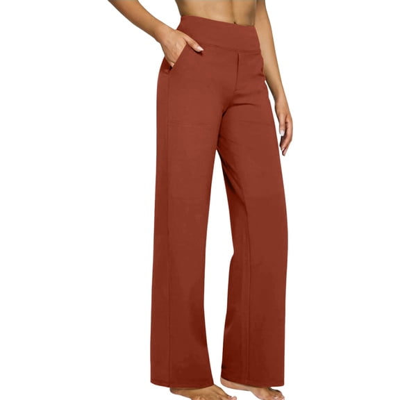 Certgust Hot Sales Under $25 Womens Pants Wide Leg Pants for Women Flowy Drawstring Elastic Waist with Pockets Summer Beach Vacation