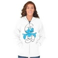 thumbnail image 4 of Vintage Retro Smurf Cartoon Character Unisex Plus Size Zip Hoodie Brisco Brands 5X, 4 of 5