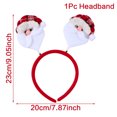 thumbnail image 1 of Nuevas diademas navideñas con lazos rojos para mujer y niña, clásicas, elásticas, con forma de asta de reno y Papá Noel, accesorios para fiestas navideñas, 1 of 6