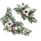 thumbnail image 3 of Guirnaldas de flores para boda Arco de boda Letrero de bienvenida de flores Hecho a mano para centro de mesa Violeta, 3 of 9