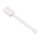 Cordon d'extension plat, bande de puissance de prise plate avec 2 Outlets, Extendeur de sortie caché pour montage mural, Station de recharge de bureau, 22 à 34 Extension de pouce, 180 Degré Rotation