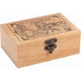 thumbnail image 1 of Caja de madera de haya "La Emperatriz" para guardar cartas del tarot, joyero para grabar cartas del tarot, soporte para guardar herramientas sagradas, 13 x 8 x 3,7 cm., 1 of 7