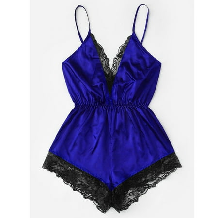Women Sexy Lingerie Strap Lace Dress Silk Nightgown for Women V Neck Soft Sleepwear Cute Pajamas for Women