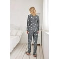 thumbnail image 7 of Ekouaer Womens Two Pack Sleep Set Long Sleeve Shirt and Jogger Bottoms Lounge Wear Nightwear with Pockets, 7 of 7