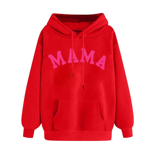 JMKQLZ Haut à Manches Longues Imprimé pour Femmes, Sweat à Capuche