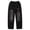 Black, variant on XIYNBAOK Studded Jeans Baggy Jeans Camo Jeans Kids Sweatpants Kids Clothes Girls Size 7-8 Junior Clothes for Teen Girls Clothes Size 10 12 Trendy, Black 11-12 Years