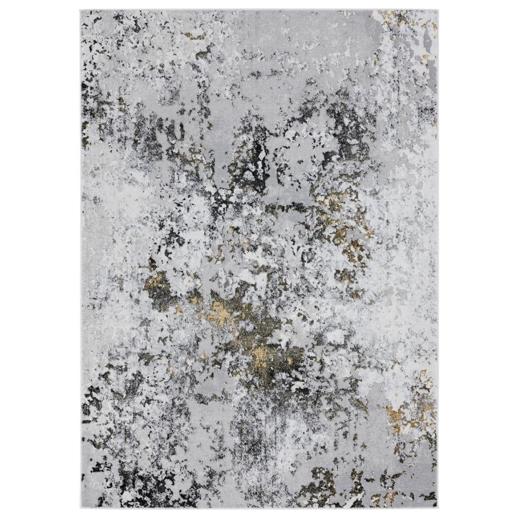 Luxe Weavers Modern Abstract Design Anthracite 8x10 Area Rug for Bedroom or Living Room