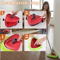 thumbnail image 4 of MHSIOAP-Mop Scrub Brush Replacement Head for Ocedar Easywring 1 Tank System, 2 Shower Floor Scrubber Hard Bristle Cleaning Brush, 1 Microfiber Chenille Pad Head for O Cedar Spin Mop, 4 of 4