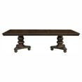 thumbnail image 6 of Traditional Brown Cherry Finish 9pc Formal Dining Set Table 2 Arm Chairs 6 Side Chairs Wooden Dining Furniture, 6 of 7