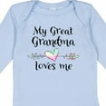 thumbnail image 4 of Inktastic My Great Grandma Loves Me Heart Great Grandchild Boys or Girls Long Sleeve Baby Bodysuit, 4 of 5