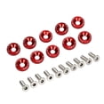 thumbnail image 2 of Xotic Tech Aluminum Fender Bumper Washer Bolt, Engine Bay Dress Up Washers Kit with Bolts, Red, 2 of 9