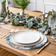 thumbnail image 2 of Blue Starfish Coastal Round 15 Inch Placemats Set of 4, Eucalyptus Summer Nautical Shell HeatResistant Non Slip Place Mats for Dining Table, Wipeable Braided Kitchen Table Mats for Housewarming, 2 of 9