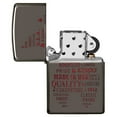 thumbnail image 4 of Zippo Flame Lighters Colored Black Ice Typographic, 4 of 7