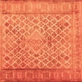 thumbnail image 1 of Ahgly Company Indoor Square Persian Orange Bohemian Area Rugs, 6' Square, 1 of 1