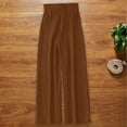 thumbnail image 6 of Women's Soft Polyester Elastic Waist Loose Pants, Solid Color Bow Tie Design, Flattering Casual Fit, Versatile Summer Work Smart Casual & Daily Errands Wear, Comfortable Wide Leg, 6 of 6