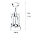 thumbnail image 4 of 1 PCS Portable Stainless Steel Red Wine Opener Wing Type Metal Sommeliers Wine Corkscrew Bottle Openers Corkscrews, 4 of 8