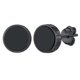 thumbnail image 1 of Pendientes de botón Silvora Onyx Negro Plata de ley 925 8MM para hombres y mujeres, 1 of 8