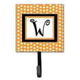 thumbnail image 7 of Letter P Initial Monogram - Orange Polkadots Leash or Key Holder, 7 of 7