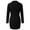 Black, variant on Zpanxa Trench Coats for Women Fall Winter Fashion Solid Double Breasted Button Slim Midi Dress Blazer Suit White XL