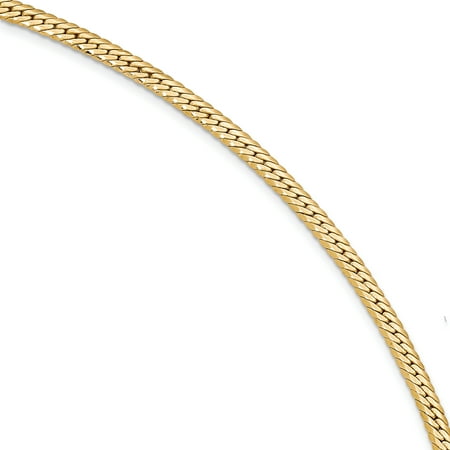 - 14k Yellow Gold 7 Inch Link Bracelet 7.50 Fine Jewelry For Women Gift Set
