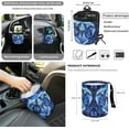 thumbnail image 4 of Jeiento Sea Turtle Car Seat Covers Full Set Steering Wheel Cover Seatbelt Pads Armrest Cover Trash Can Auto Rear View Mirror Covers Air Vent Pouch Coasters Keychain 12 Pack Blue Hibiscus Flowers, 4 of 7
