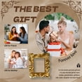 thumbnail image 3 of DESIGNICE 3Pcs Vintage Picture Frames,Wall Decor Photo Frames,Rich Atmosphere Gold Picture Frames,3.94"X3.94",Gold, 3 of 7