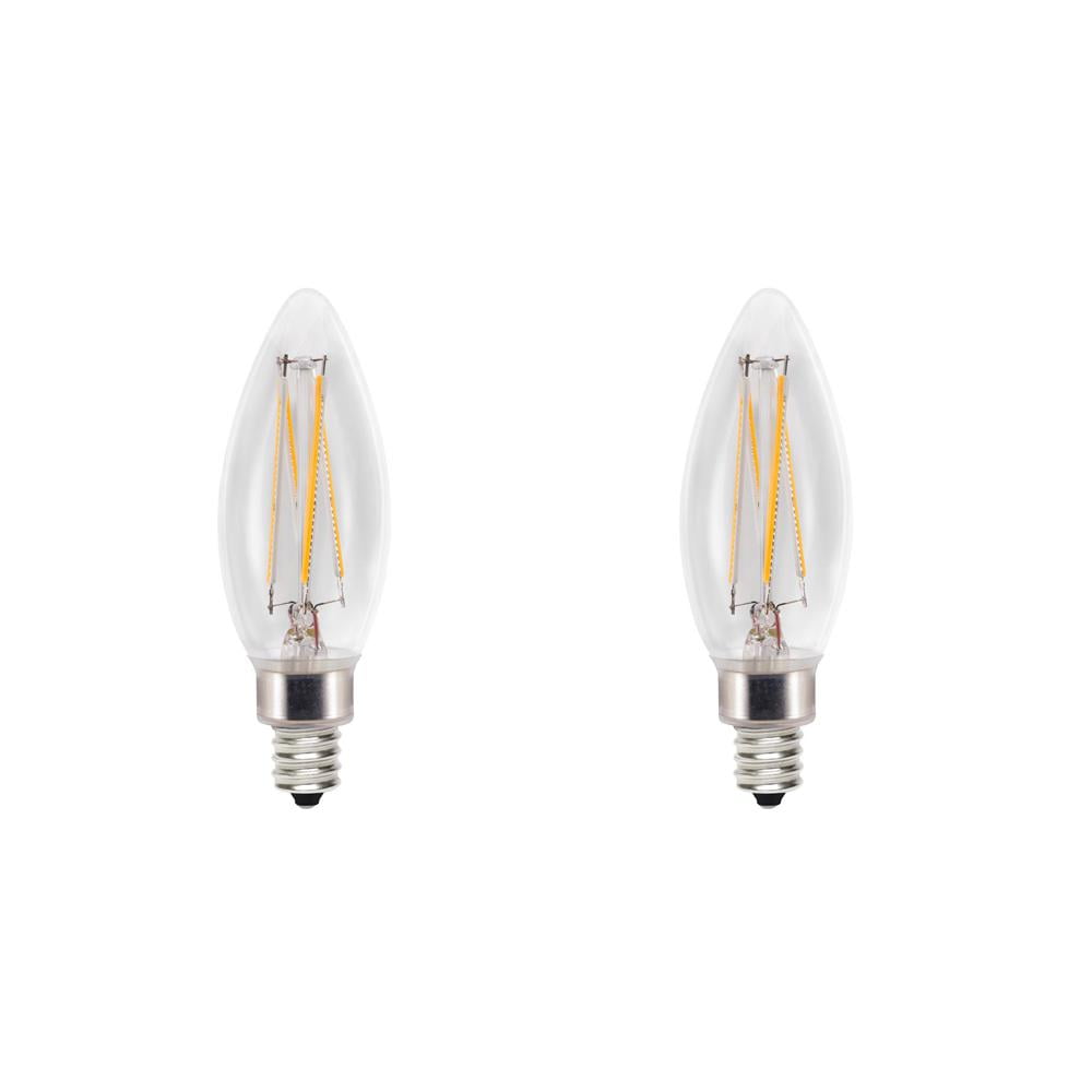 CREE Lighting B11 Clear Glass Filament Candelabra 5 Watt (60 Watt Equivalent) LED Bulb, Dimmable, Daylight