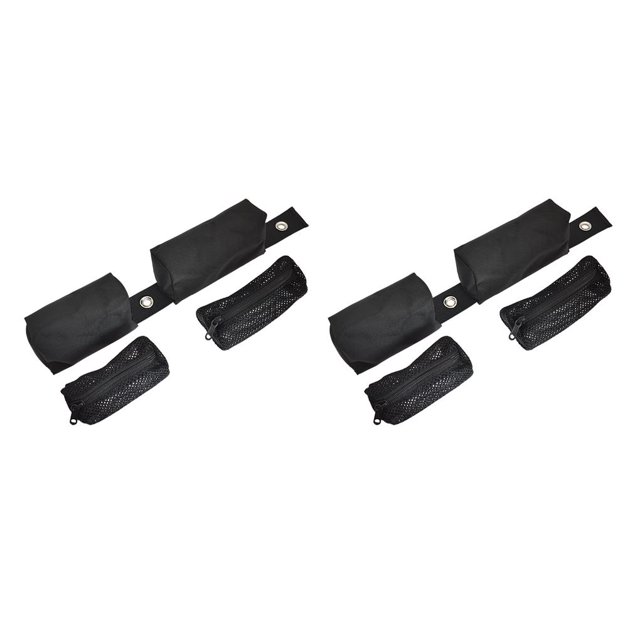Greeniant Bolsa de peso para botella de oxígeno doble de nailon para buceo libre, bolsa de malla de bolsillo para buceo libre, herramientas de esnórquel, Un set 2piezas Greeniant CBP182412
