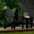 thumbnail image 3 of Wildridge Classic Adirondack Chair, Black - Outdoor Weather Resistant Poly Furniture for Patio, 3 of 6