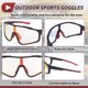 thumbnail image 5 of Gafas de montar para motocicleta Unique Bargains, anti-reflejo, Tri-Acetato de Celulosa, PC, UV400, gafas de ciclismo, lente roja clara, marco negro y rojo, 5 of 6