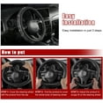 thumbnail image 5 of Bling Car Steering Wheel Cover, Sparkling Crystal Rhinestone Auto Wheel Protector, Anti Slip Cover Fit 15 Inch Steering Wheel for Women Girls, Universal Car Accessories (Black), 5 of 12