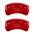 thumbnail image 2 of MGP 4 Caliper Covers Engraved Front Block/Challenger Engraved Rear Vintage Style/RT Red fnsh slvr ch Fits select: 2016-2019 DODGE CHARGER SXT, 2012-2019 DODGE CHALLENGER SXT, 2 of 2