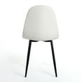 thumbnail image 4 of Guangxin Furniture Homylin Solid Back Side Chair (Set of 4) Beige, 4 of 5