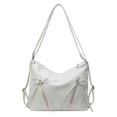 thumbnail image 3 of Bolsos de hombro ligeros y versátiles con cremallera de PU para jóvenes, gran oferta 2024, nuevos bolsos concisos de alta capacidad para mujeres, bolsas para mujeres, 3 of 5