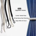 thumbnail image 5 of 2pcs Curtain Tiebacks Ropes, Decorative Handmade Tie Backs Curtain Holdbacks Holders Cord for Window Sheer Drapes Indoor Outdoor, Beige, 5 of 5
