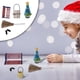 thumbnail image 3 of Decoración navideña, accesorios para casa de muñecas, bricolaje, decoración de patio de puerta de Navidad con puerta, modelo de casa de muñecas, juego de 5 piezas, 3 of 6