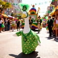 thumbnail image 2 of St. Patrick's Day 23-Inch Porch Goose Outfit Green Shamrocks Theme Goose Outfits, Yard Goose Costume Set for Outdoor Decoration, Holiday Lawn Festive Irish Decor, 2 of 5
