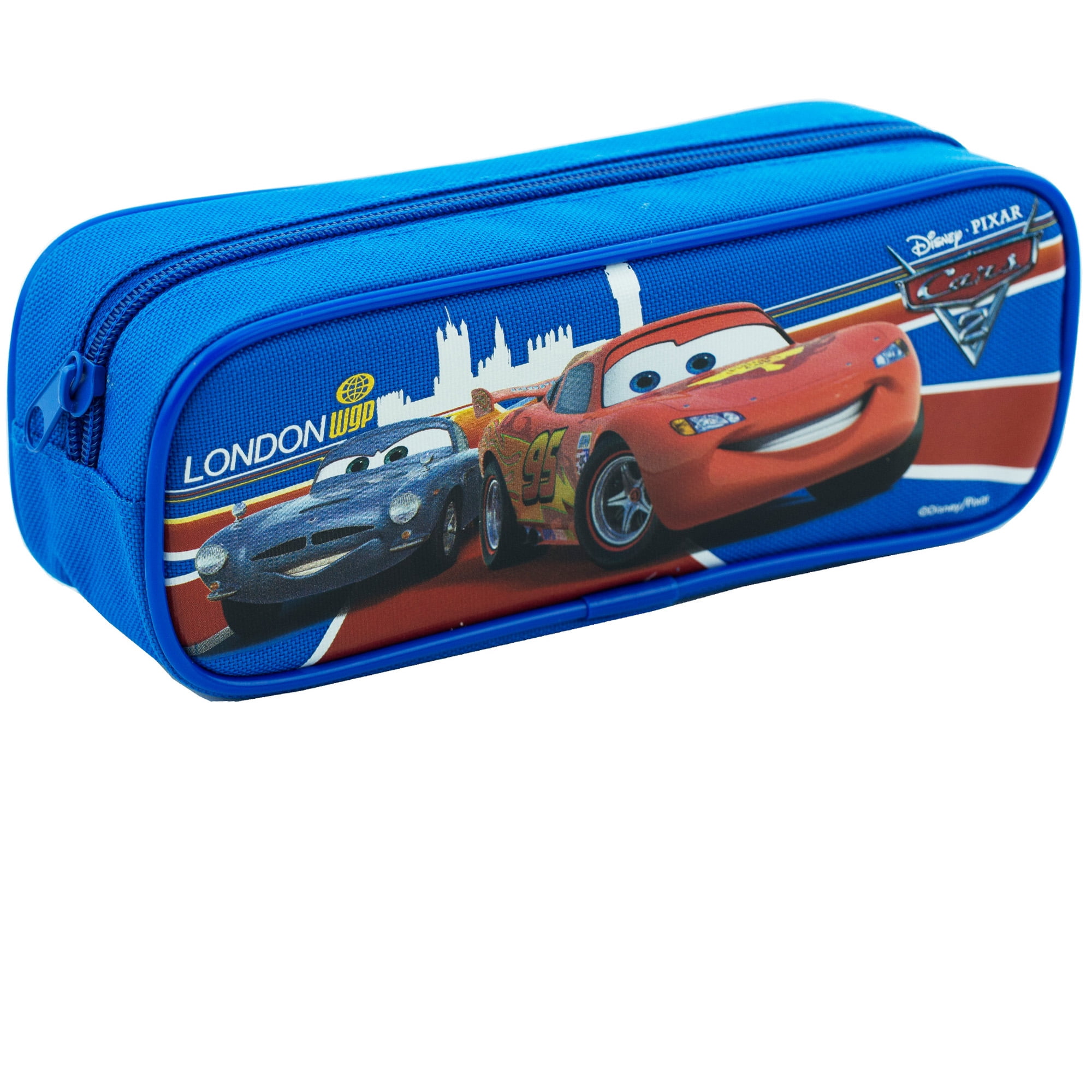 Disney Car London WGP Single Zipper Blue Pencil Case