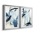 thumbnail image 2 of Wexford Home Indigo Swash I Premium Framed Print, 30.5" x 42.5" - Ready to Hang, Silver (Set of 2), 2 of 9