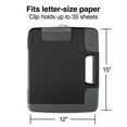 thumbnail image 2 of Staples Portable Clipboard Heavy Duty Black 11 3/4" x 14 1/2" x 1 1/2" 1671313, 2 of 6