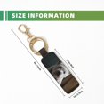 thumbnail image 3 of Wukai Dog Wrapped in Towel 1 Print Leather Car Keychain, Universal Key Fob Keychain, Leather Key Chain Holder for Men and Women,360 Degree Rotatable, 3 of 5