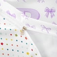 thumbnail image 4 of meiyoeat Coquette Bow Initial B Bedding,Purple Watercolor Monogram Art Duvet Cover Full For Girl,Reversible,3-Piece,1 Duvet Cover and 2 Pillowcases, 4 of 6