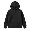 thumbnail image 2 of Fozruso Boys Knit Half Zip Hooded Sweatshirt For Kids Cozy Long Sleeve Pullover with Pockets, 2 of 7