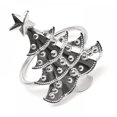 thumbnail image 2 of Christmas Napkin Rings Set of 6, Gold/Silver Xmas Tree Snowflake Elk Napkin Holder Rings for Christmas Wedding Holiday Dinner Table Decoration, 2 of 4